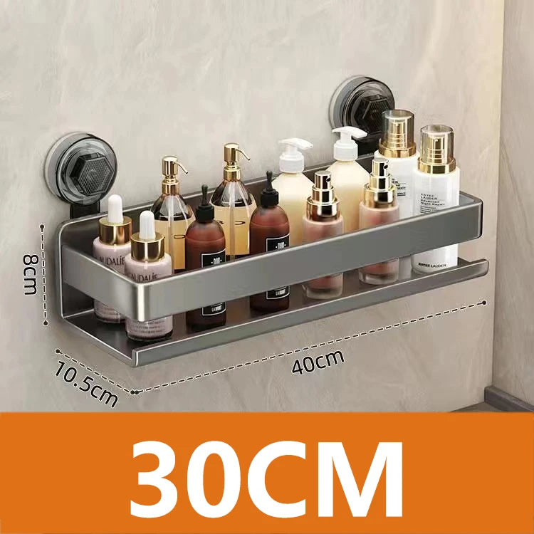 Wall-mounted Bathroom Shlef Suction Cup Shower Shelves