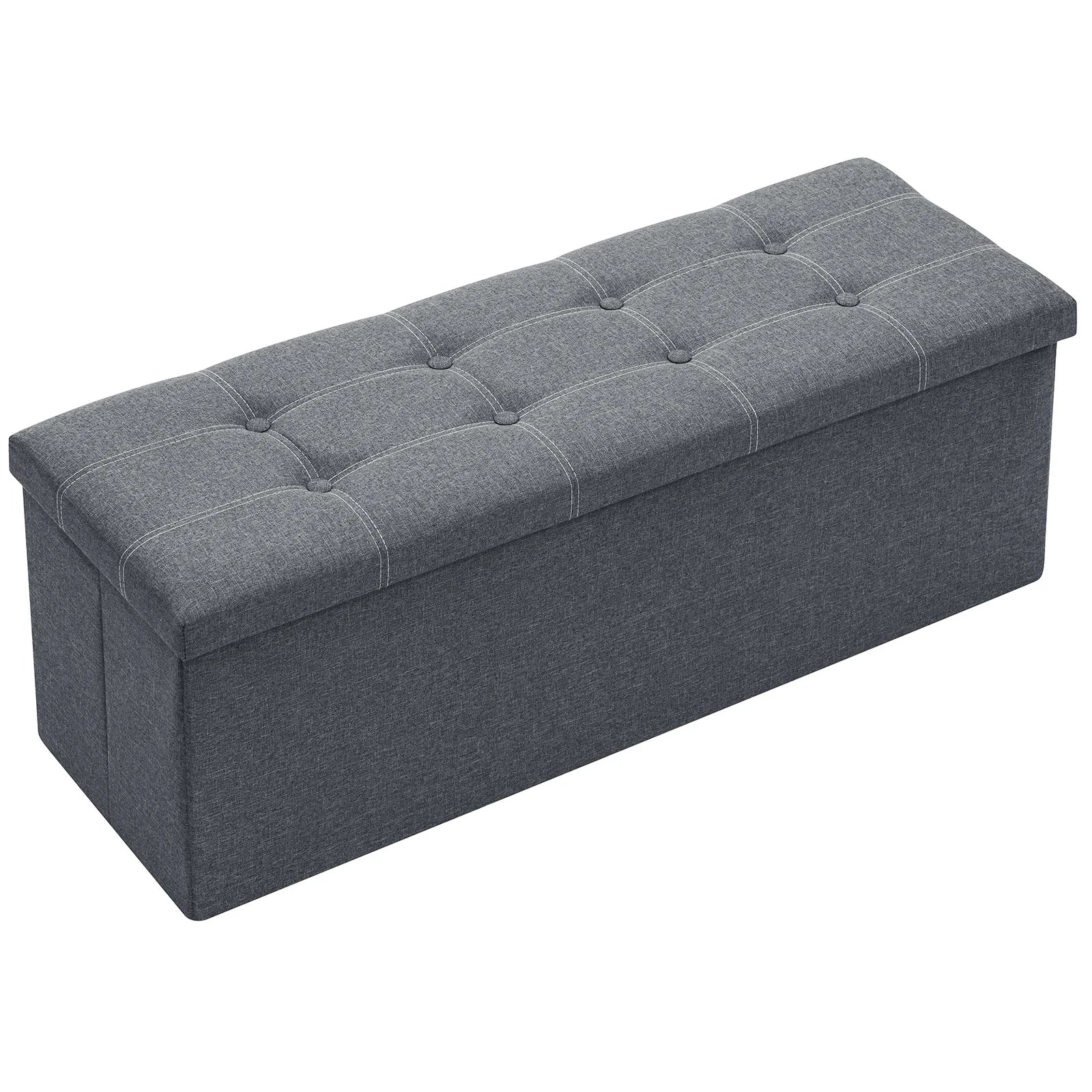 Foldable Stool Ottoman Storage Bench