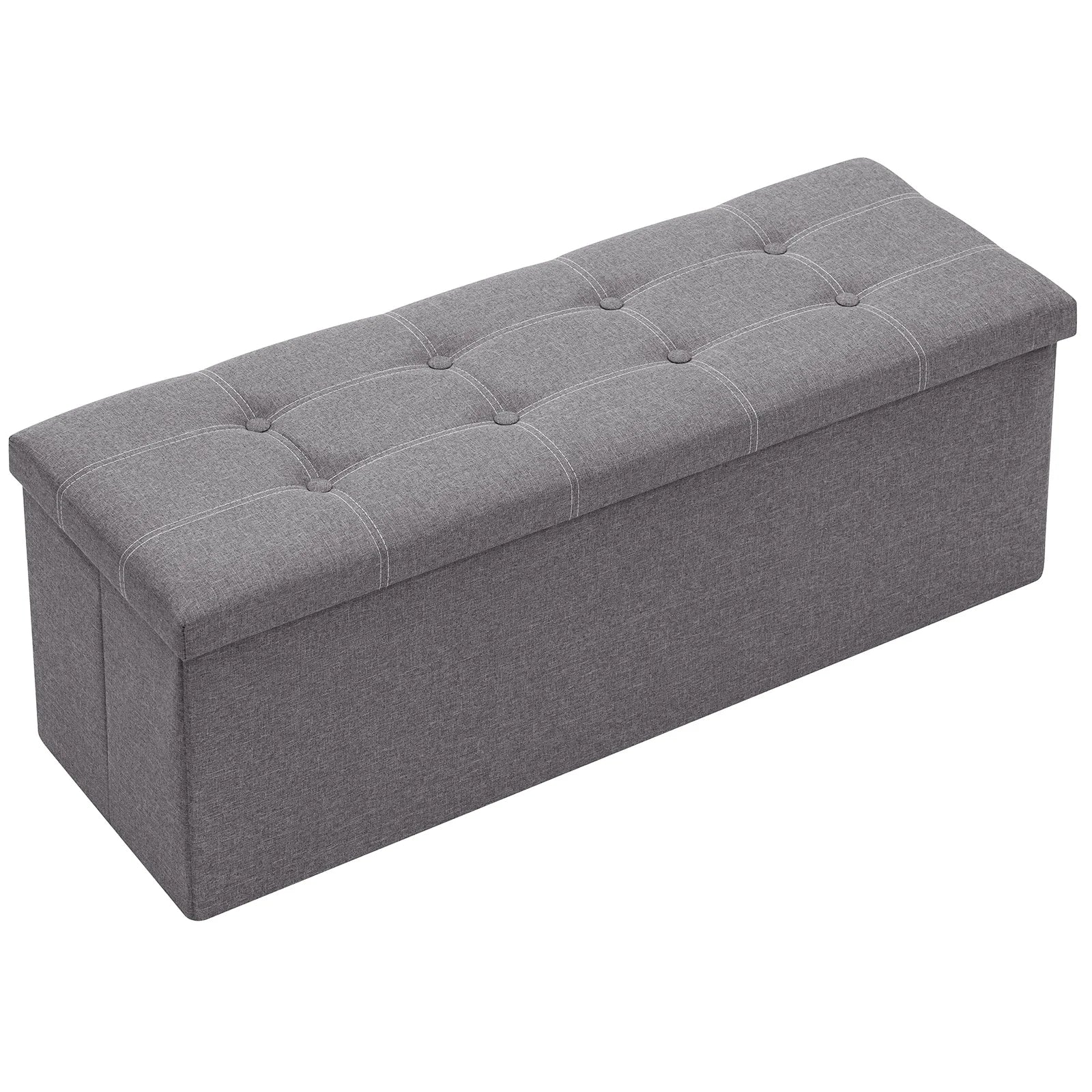 Foldable Stool Ottoman Storage Bench
