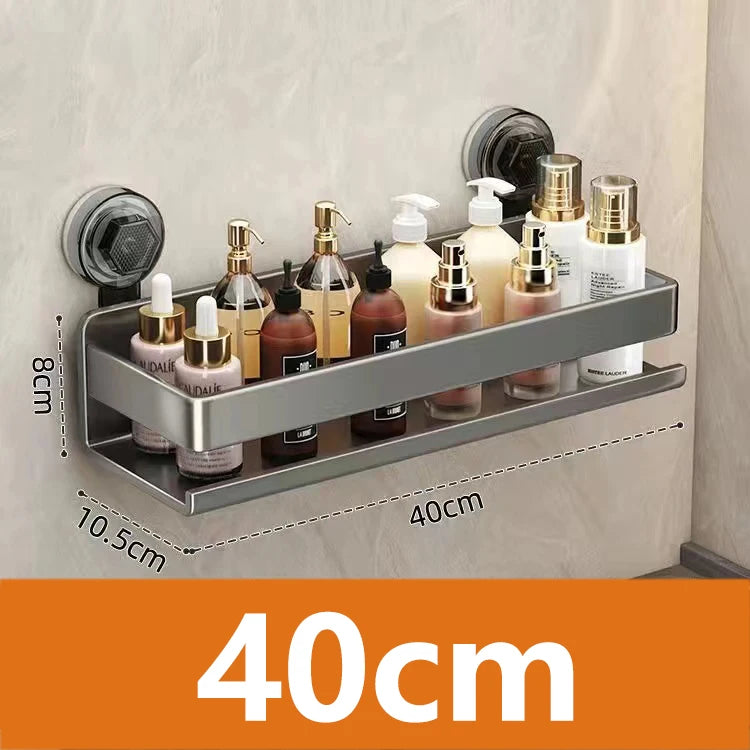 Wall-mounted Bathroom Shlef Suction Cup Shower Shelves