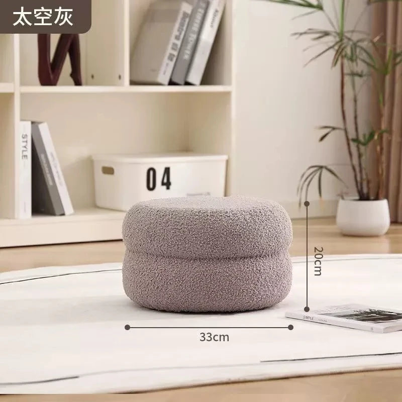 Lamb Fleece Makeup Stool