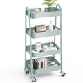 JHK 4 Tier Metal Storage Kitchen Cart