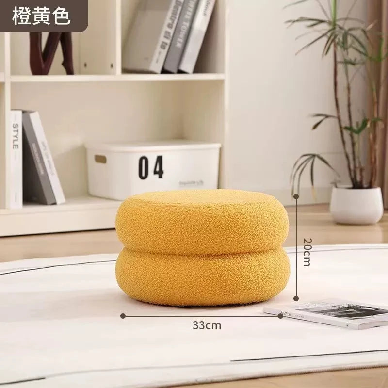 Lamb Fleece Makeup Stool