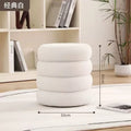 Lamb Fleece Makeup Stool
