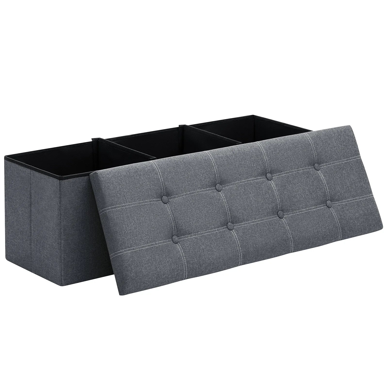 Foldable Stool Ottoman Storage Bench